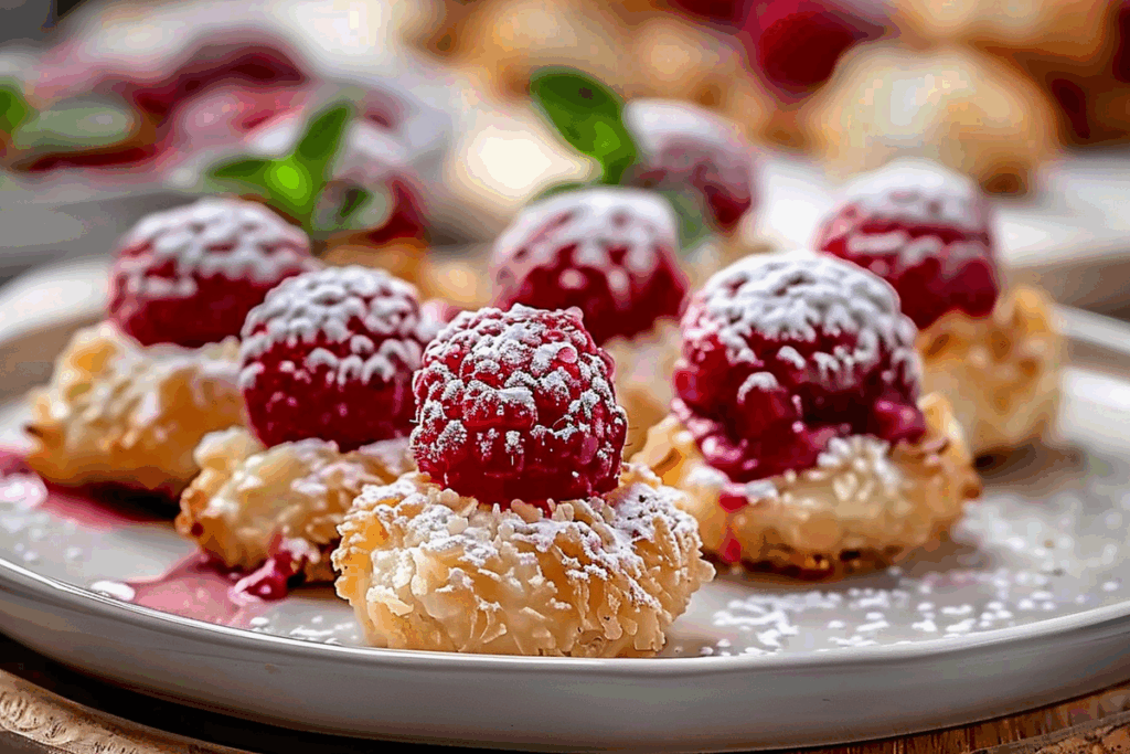 Raspberry Cream Cheese Bites
