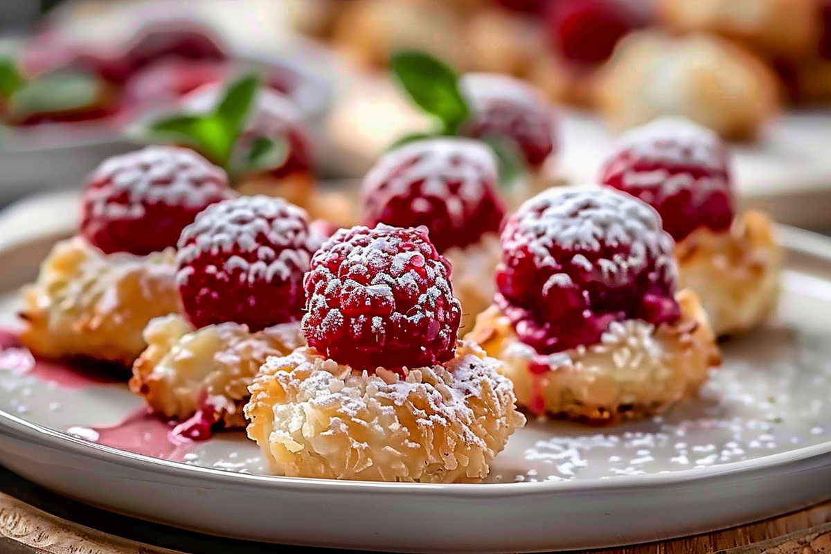 Raspberry Cream Cheese Bites