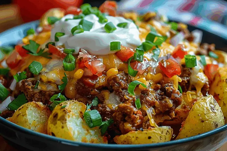 Cheesy Taco Potatoes