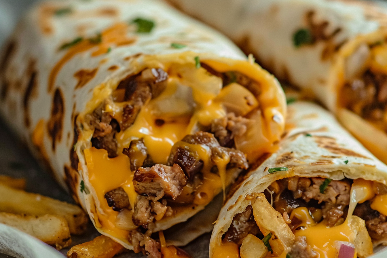 Beefy Cheesy Fries Wrap