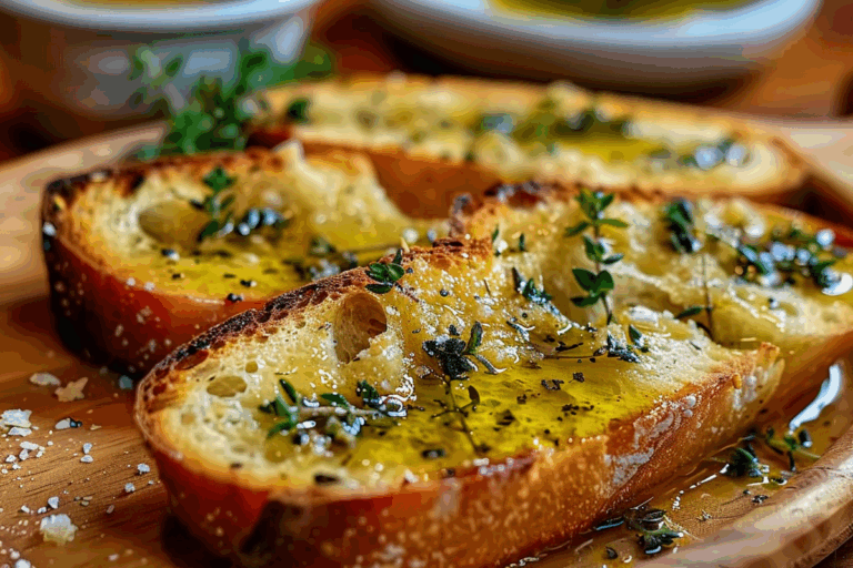 Olive Oil and Thyme Crostini