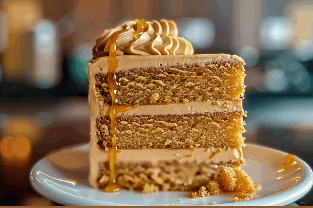 Butterscotch Cake with Caramel Frosting