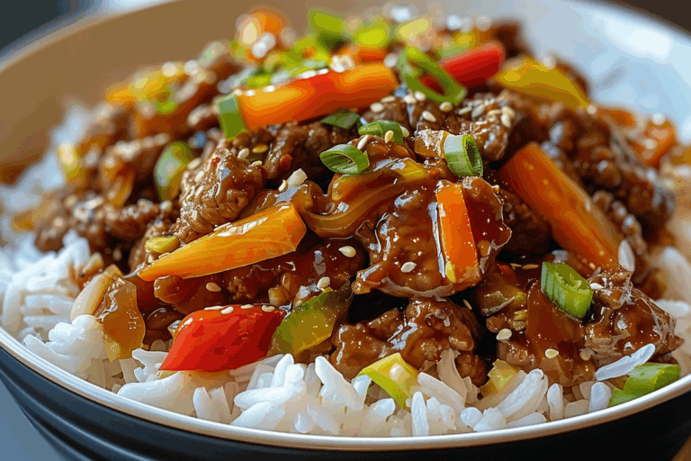 Bold & Saucy Beef Stir-Fry Rice Bowl