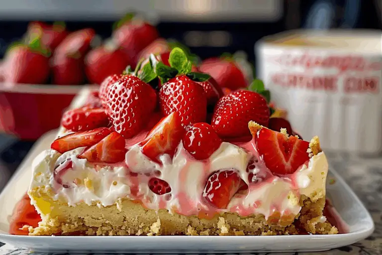 Strawberry Cheesecake Dump Cake