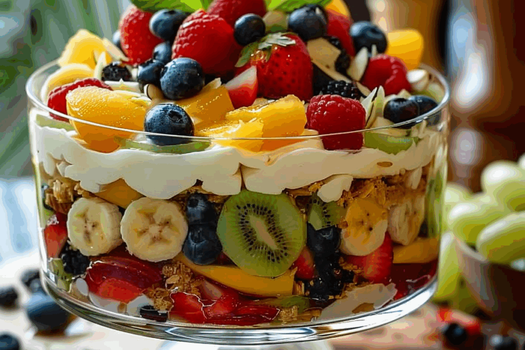 Fresh Fruit Trifle Delight