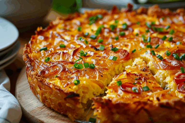 Hash Brown Crust Quiche
