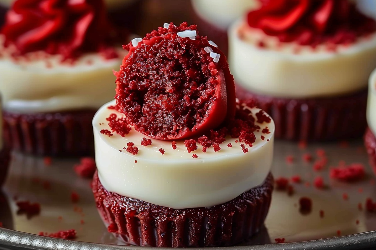 Decadent Red Velvet Cheesecake Bites
