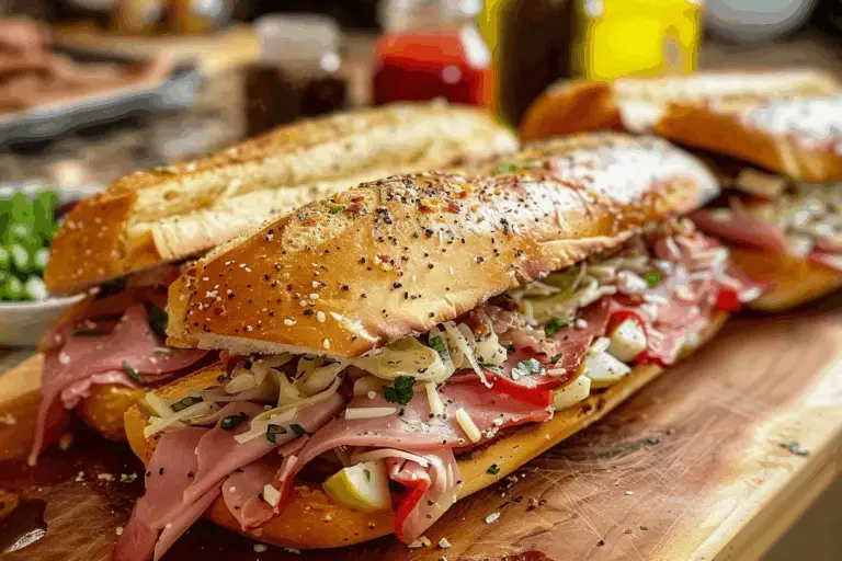 Giant Muffaletta Italian Sandwich