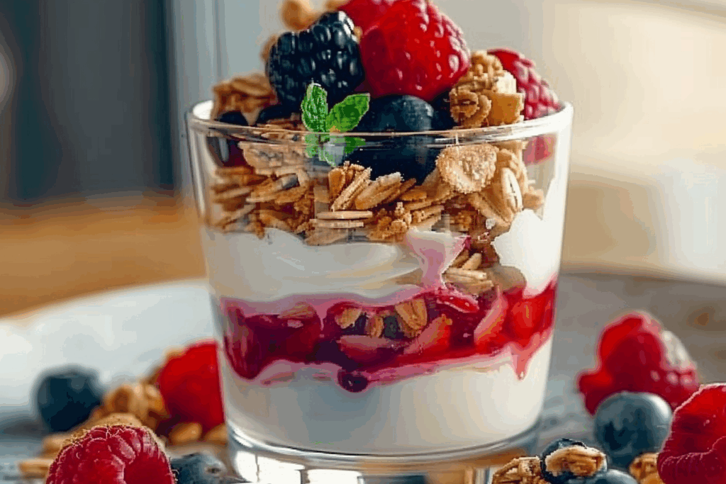 Berry Yogurt Parfait with Granola