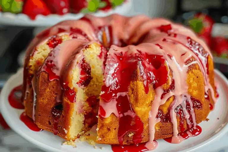 Strawberry Cheesecake Pound Cake