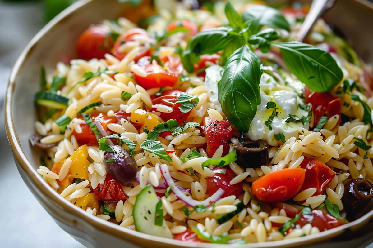 Mediterranean Orzo Salad Surprise