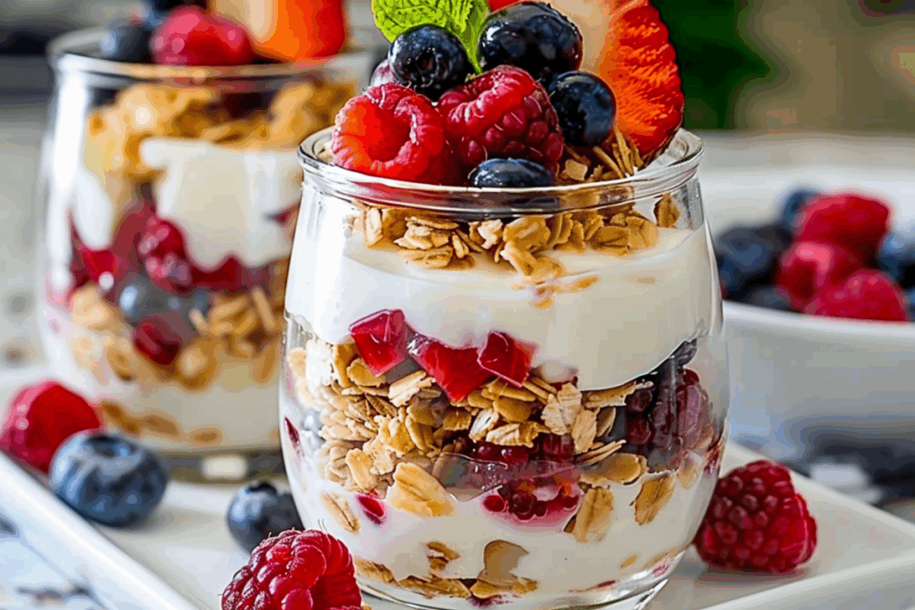 Tropical Berry Yogurt Parfaits