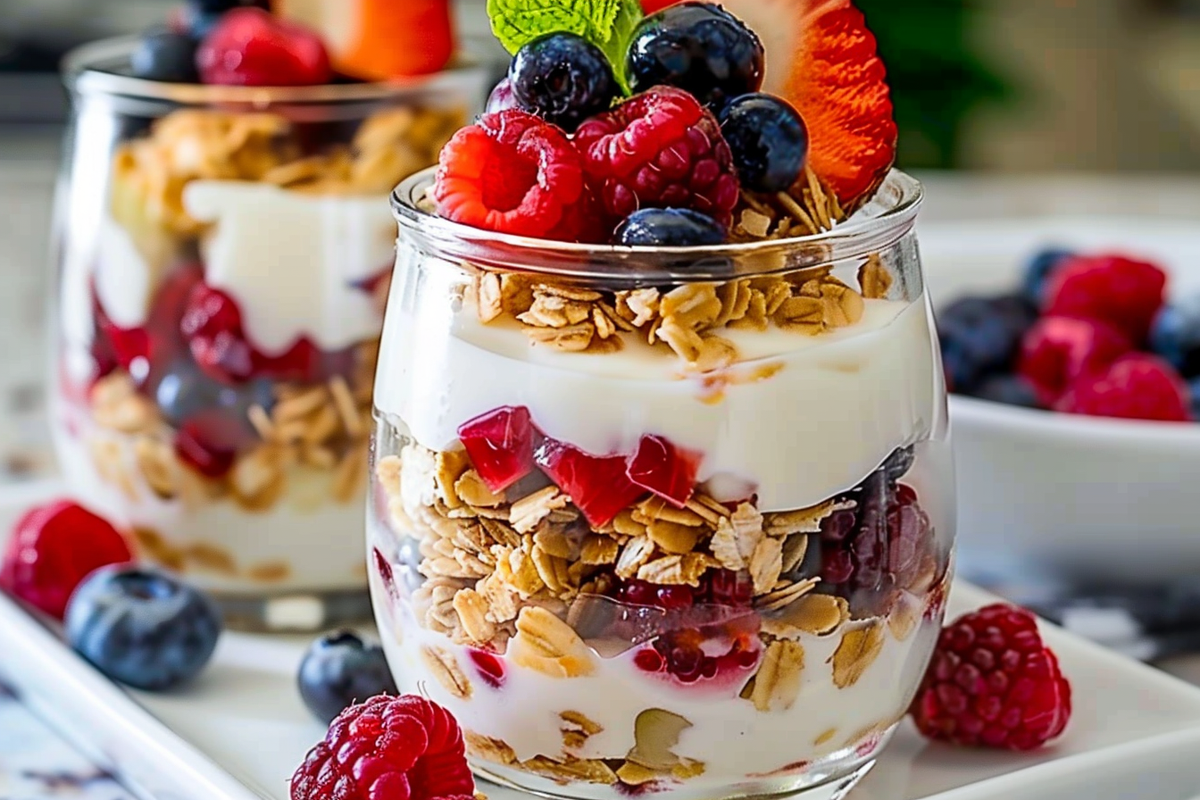Tropical Berry Yogurt Parfaits