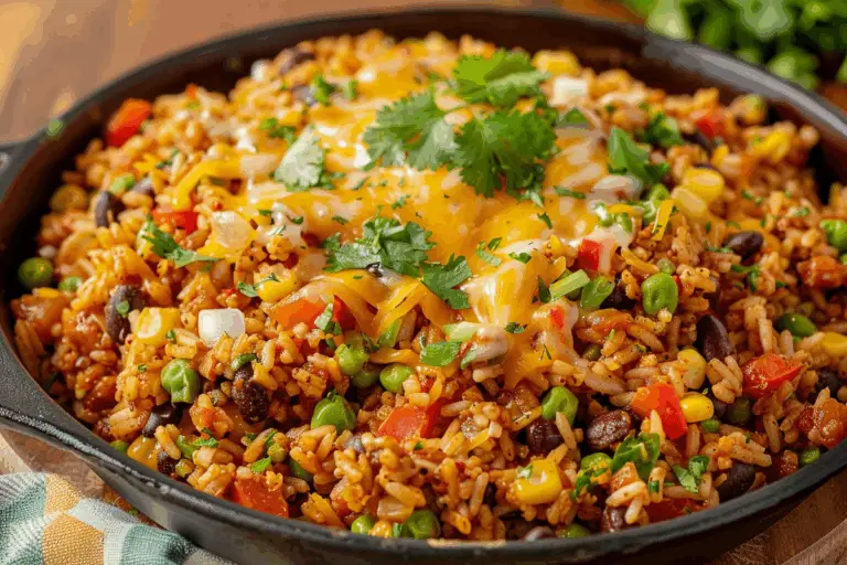 Cheesy Fiesta Taco Rice