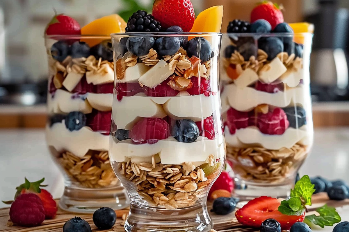 Layered Yogurt Parfait Cups