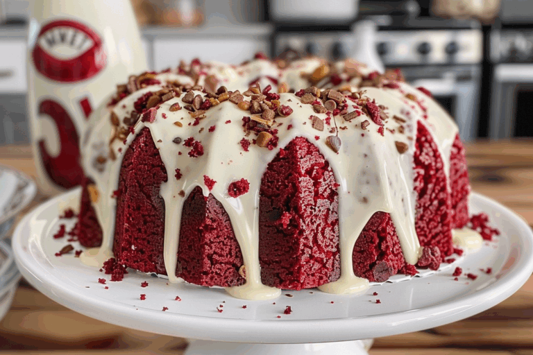 Red Velvet Pound Cake with Cream Cheese Icing