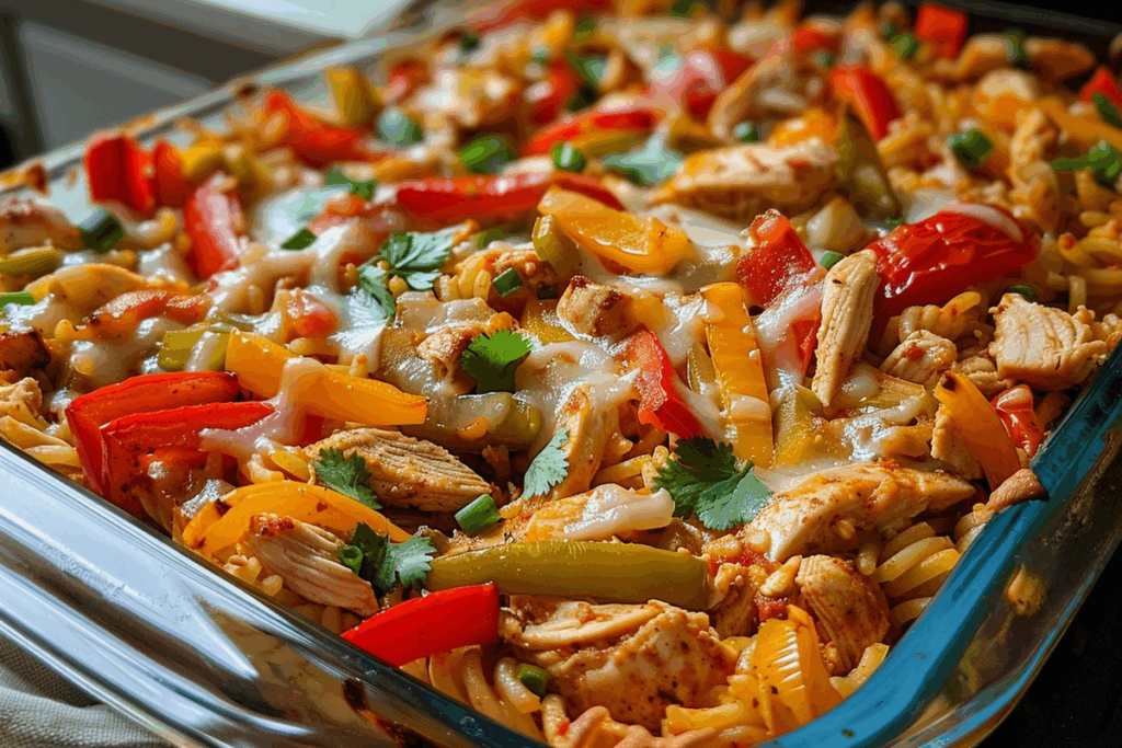 Fajita Chicken Casserole