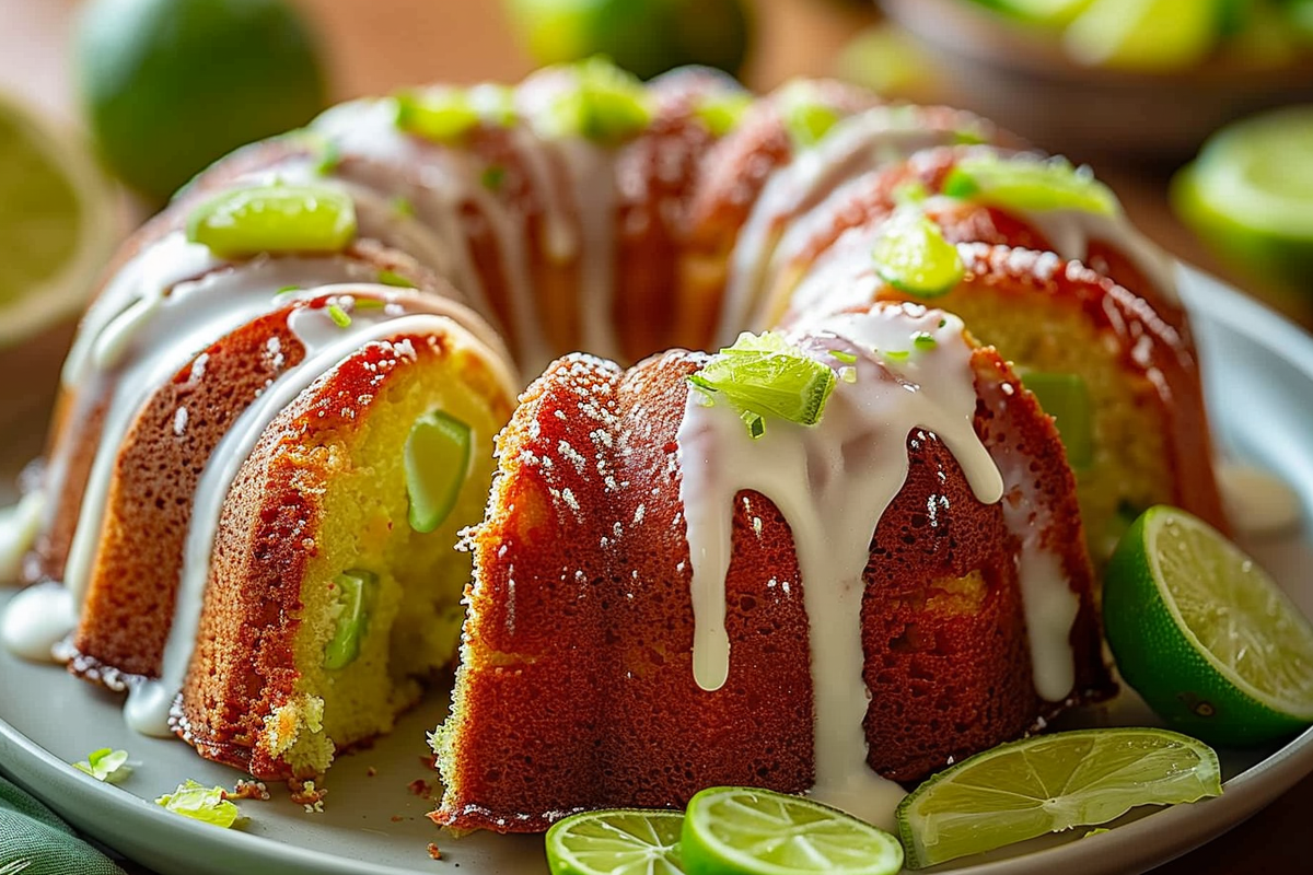 Key Lime Bundt Cake with Glaze