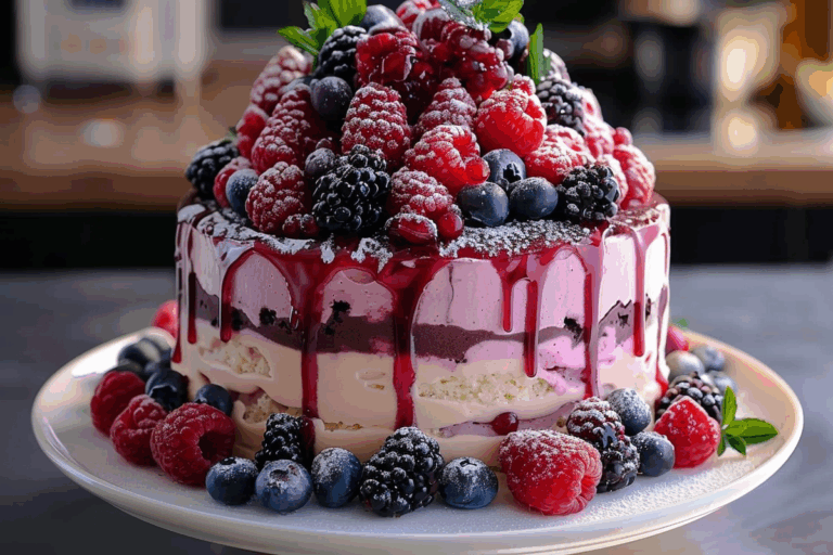 Berry Mousse Genoise Layer Cake