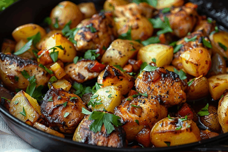 BBQ Chicken Potato Skillet