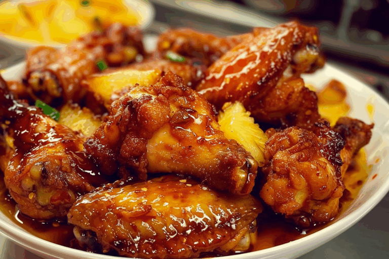 Pineapple Fried Chicken Wings