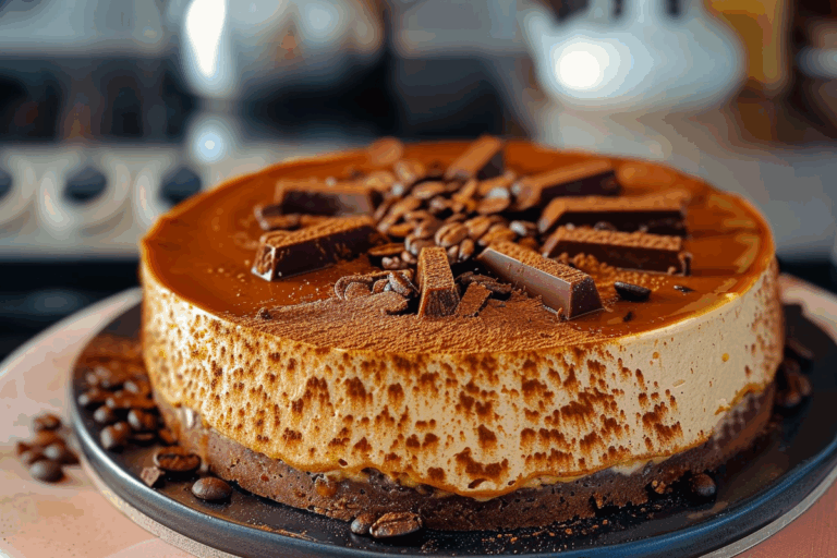 Caramel Chocolate Coffee Cheesecake
