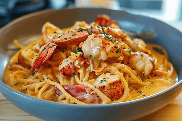 Creamy Lobster Spaghetti