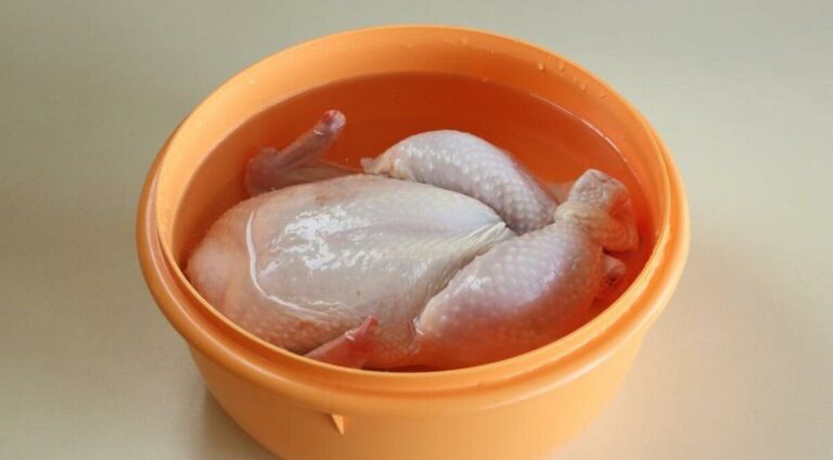 Soaking Chicken in Salt Water