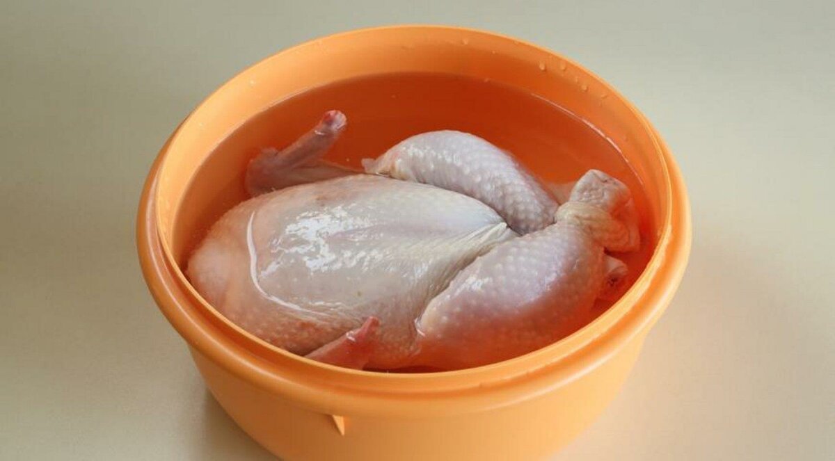 Soaking Chicken in Salt Water