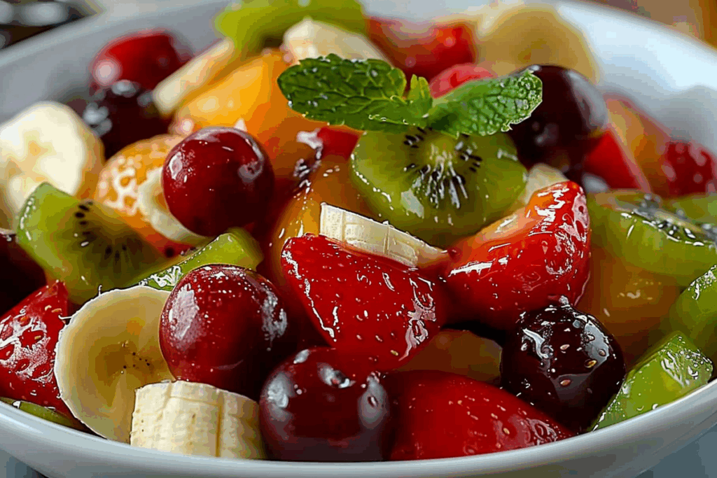 Kiwi Berry Banana Fruit Salad