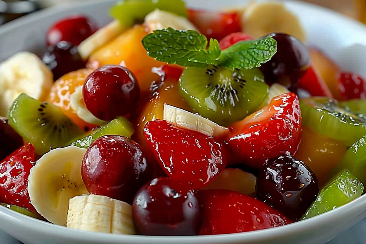 Kiwi Berry Banana Fruit Salad
