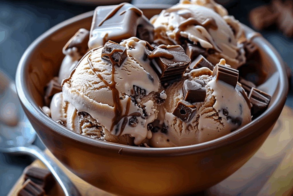 Homemade Moose Tracks Ice Cream