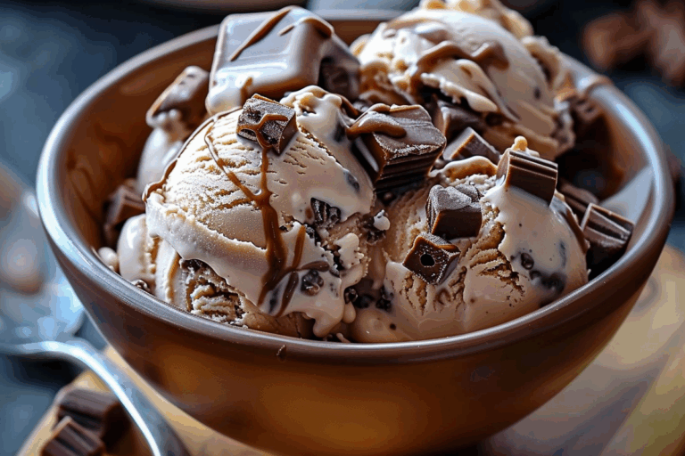 Homemade Moose Tracks Ice Cream