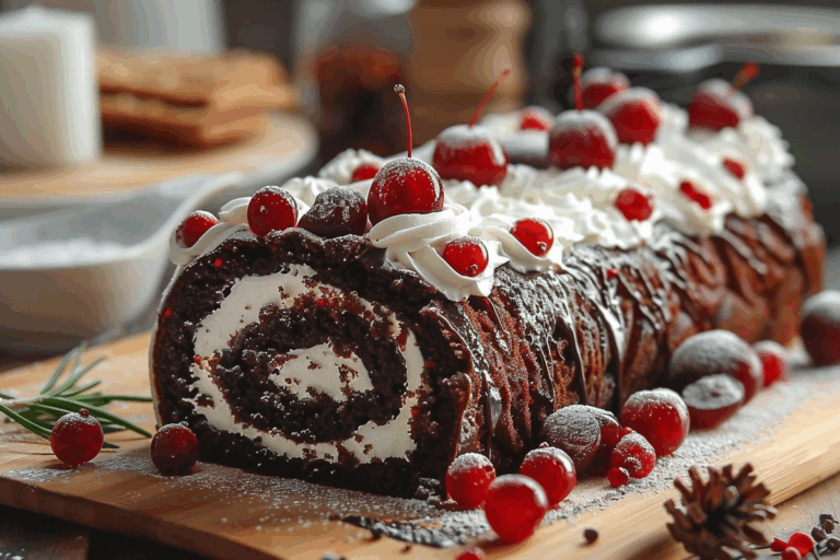 Black Forest Roll Cake