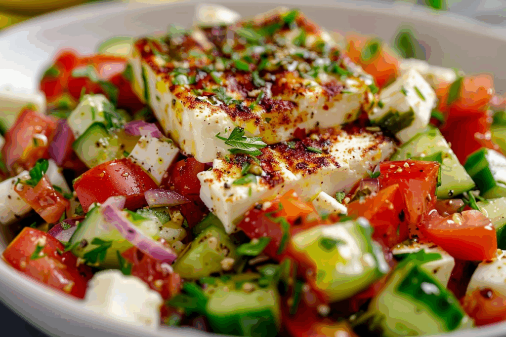 Smashed Feta Chopped Salad
