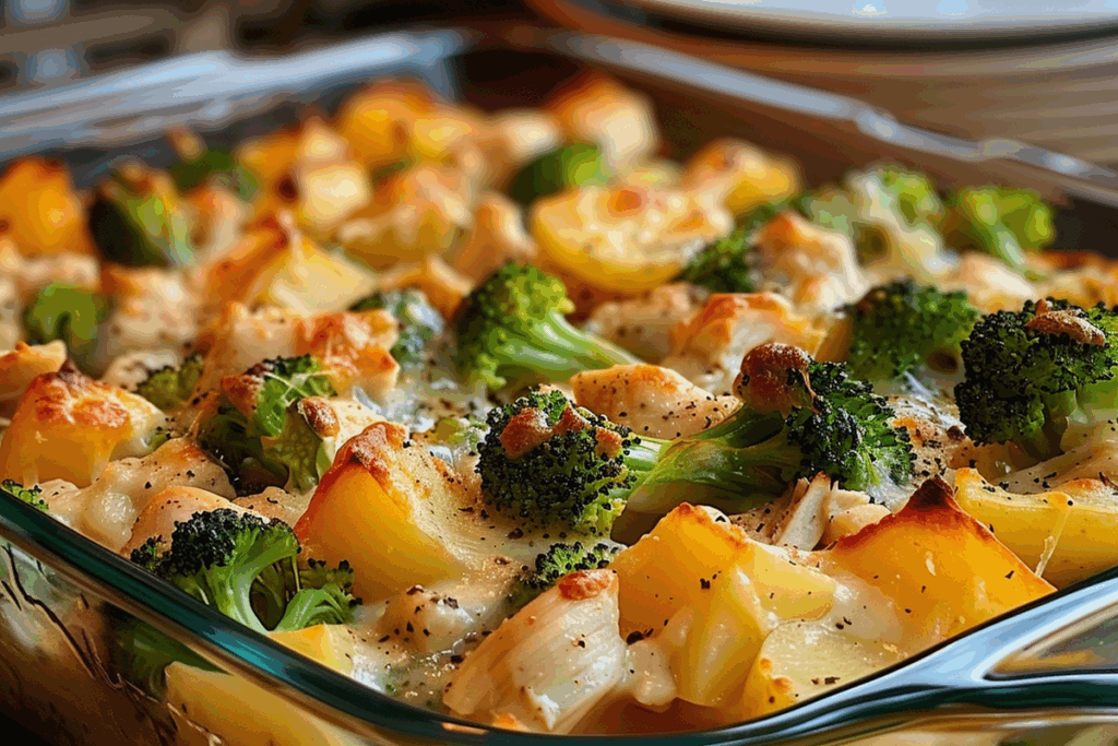Potato Chicken Broccoli Casserole