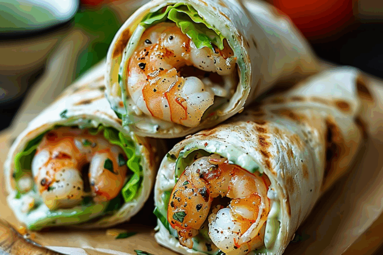 Grilled Shrimp Caesar Wraps