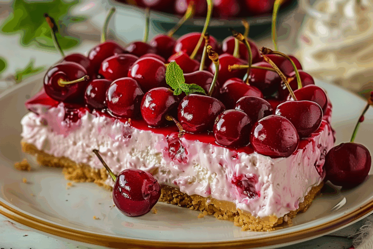 Easiest No-Bake Cherry Cheesecake