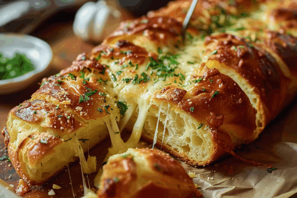 Cheese and Garlic Crack Bread