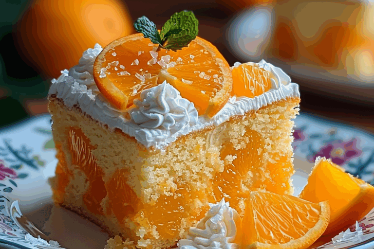 Orange Crush Poke Cake