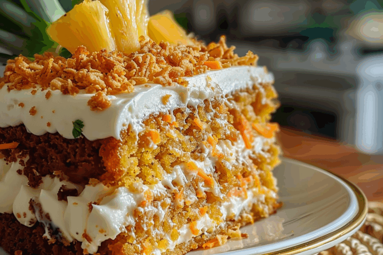 Hawaiian Carrot Pineapple Cake