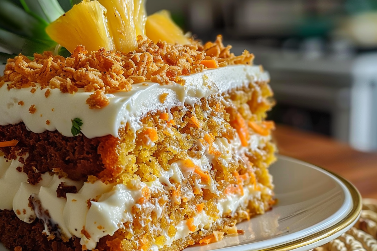 Hawaiian Carrot Pineapple Cake