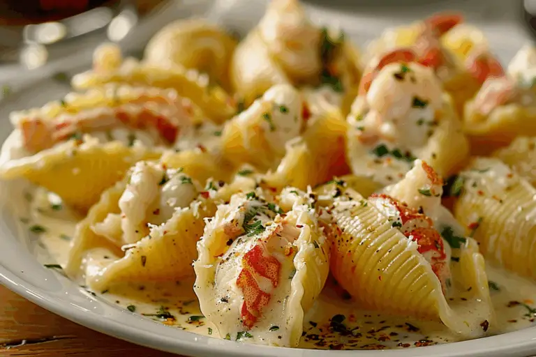 Garlic Butter Lobster-Filled Jumbo Pasta Shells