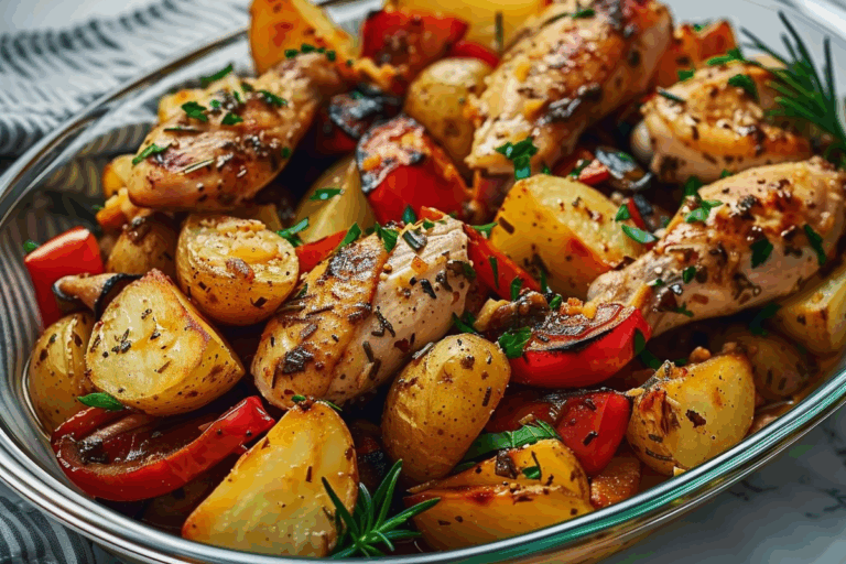 Chicken Herb Potatoes And Veggie Medley Bowl