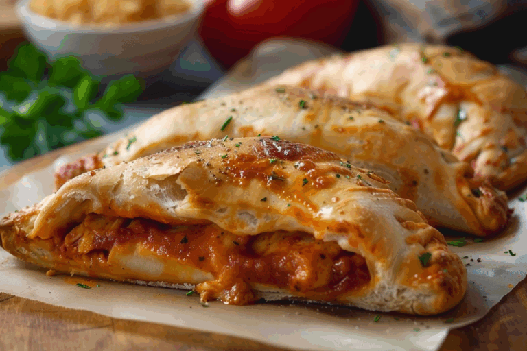 Barbecued Chicken Calzones
