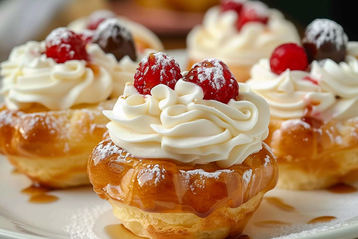 Fluffy Cream Puff Cupcakes