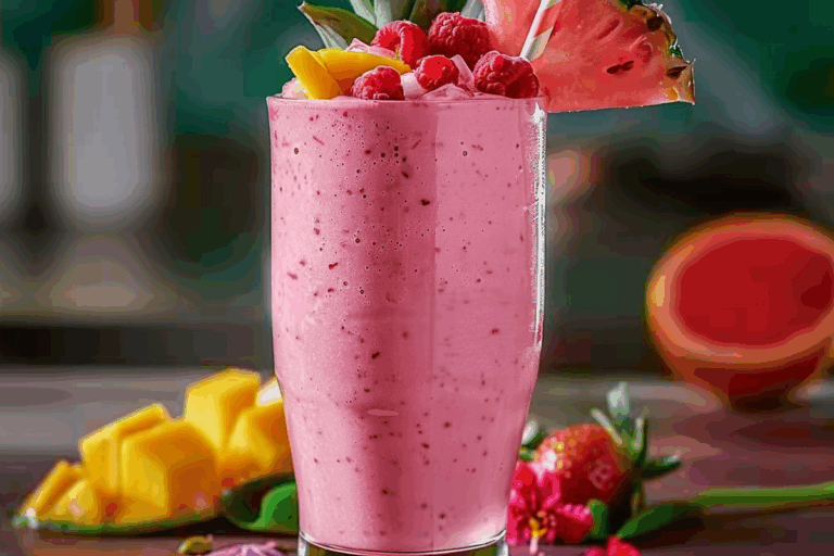 Flamingo Pink Tropical Smoothie
