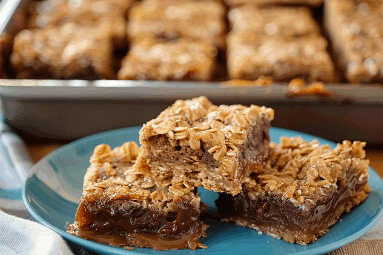 Chocolate Caramel Oatmeal Bars