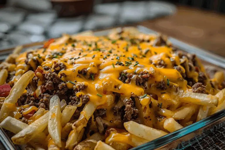 Cheeseburger French Fry Bake