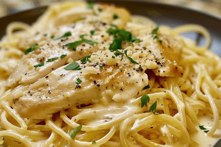 Creamy Garlic Parmesan Chicken Pasta